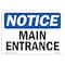 Signmission OSHA Notice, 5" Height, Main Entrance Sign, 7" X 5", Landscape OS-NS-D-57-L-14082 - alternate 1